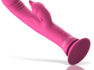 INTENSE - JULIO VIBRADOR RABBIT SILICONA ROSA - Imagen 4