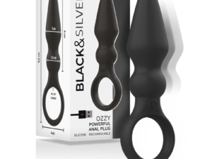 BLACKSILVER - OZZY POTENTE VIBRADOR PLUG ANAL SILICONA
