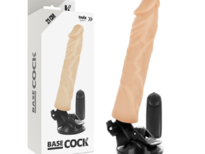 BASECOCK - VIBRADOR REALISTICO CONTROL REMOTO NATURAL 21 CM -O- 4 CM - Imagen 3