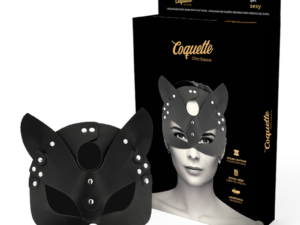 COQUETTE CHIC DESIRE - MASCARA CUERO VEGANO CON OREJAS DE GATO - Imagen 1