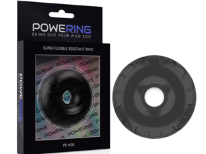 POWERING - SUPER FLEXIBLE Y RESISTENTE ANILLO PENE  5CM PR08 NEGRO - Imagen 4