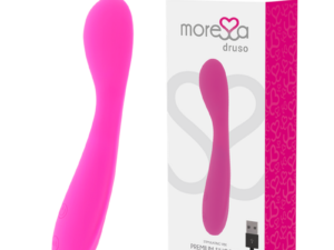 MORESSA - DRUSO MASAJEADOR DUO PUNTO G Y SUERO PELVICO PREMIUM SILICONE RECARGABLE - Imagen 1