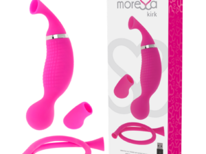 MORESSA - KIRK DUO SUCCIONADOR + MASAJEADOR MULTI PRESTACIONES PREMIUM SILICONE RECARGABLE - Imagen 1