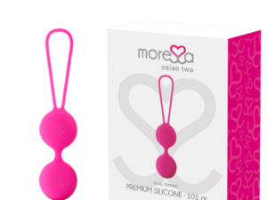 MORESSA - OSIAN TWO ENTRENAMIENTO SUELO PELVICO 101gr PREMIUM SILICONA ROSA - Imagen 1