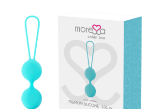 MORESSA - OSIAN TWO ENTRENAMIENTO SUELO PELVICO 101gr PREMIUM SILICONA TURQUESA - Imagen 1