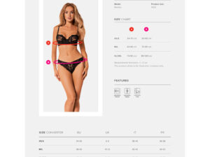 OBSESSIVE - SERENA LOVE SET 2 PIEZAS XS/S - Imagen 5
