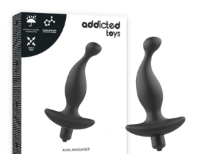 ADDICTED TOYS - MASAJEADOR ANAL CON VIBRACIÓN NEGRO MODELO 1 - Imagen 1