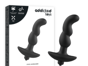 ADDICTED TOYS - MASAJEADOR ANAL CON VIBRACIÓN NEGRO MODELO 2 - Imagen 1