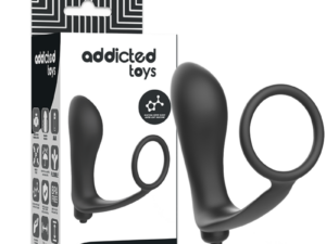 ADDICTED TOYS - PLUG ANAL VIBRADOR CON ANILLO PENE - Imagen 1