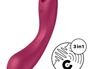 SATISFYER - CURVE TRINITY 1 AIR PULSE VIBRATION GRIS - Imagen 1