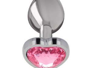 INTENSE - PLUG ANAL METAL ALUMINIO CORAZÓN ROSA TALLA M - Imagen 2