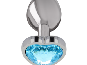 INTENSE - PLUG ANAL METAL ALUMINIO CORAZÓN AZUL TALLA S - Imagen 2
