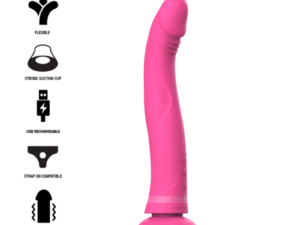 INTENSE - MICHELANGELO DILDO VIBRADOR SILICONA ROSA - Imagen 1