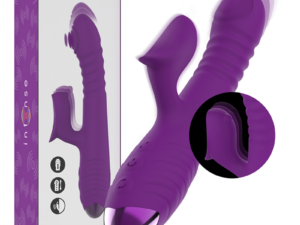 INTENSE - IGGY VIBRADOR MULTIFUNCIÓN RECARGABLE UP  DOWN CON ESTIMULADOR DE CLITORIS MORADO - Imagen 2