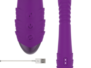 INTENSE - IGGY VIBRADOR MULTIFUNCIÓN RECARGABLE UP  DOWN CON ESTIMULADOR DE CLITORIS MORADO - Imagen 5