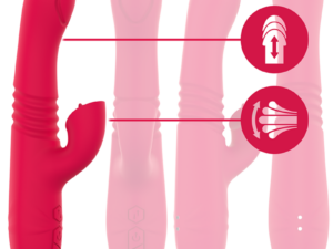 INTENSE - DUA VIBRADOR MULTIFUNCIÓN RECARGABLE UP  DOWN CON LENGUA ROJO - Imagen 3
