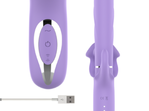 INTENSE - BILLIE VIBRADOR MULTIFUNCIÓN RECARGABLE SUCCIONADOR CON PULSADOR MORADO - Imagen 5