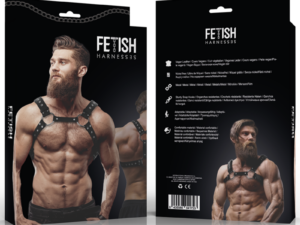 FETISH SUBMISSIVE ATTITUDE - ARNÉS ECOPIEL PECHO CON TACHUELAS HOMBRE - Imagen 4
