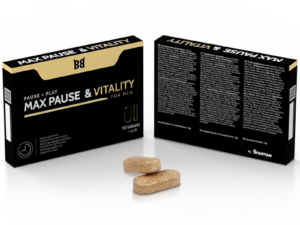 BLACK BULL - MAX PAUSE  VITALITY RETARDANTE PARA HOMBRE 10 CÁPSULAS - Imagen 2