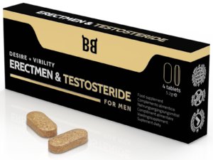 BLACK BULL - ERECTMEN  TESTOSTERIDE POTENCIA Y TESTOSTERONA PARA HOMBRE 4 CÁPSULAS - Imagen 1