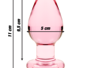 NEBULA SERIES BY IBIZA - MODELO 3 PLUG CRISTAL ROSA 11 CM -O- 5 CM - Imagen 3