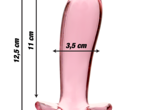 NEBULA SERIES BY IBIZA - MODELO 5 PLUG CRISTAL ROSA 12.5 CM -O- 3.5 CM - Imagen 3