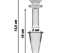 NEBULA SERIES BY IBIZA - MODELO 7 PLUG CRISTAL TRANSPARENTE 13.5 CM -O- 3 CM - Imagen 3