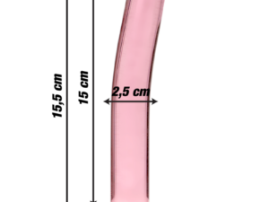 NEBULA SERIES BY IBIZA - MODELO 9 DILDO CRISTAL ROSA 15.5 CM -O- 2.5 CM - Imagen 3