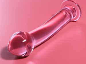 NEBULA SERIES BY IBIZA - MODELO 11 DILDO CRISTAL ROSA 16 CM -O- 3 CM - Imagen 2