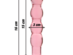 NEBULA SERIES BY IBIZA - MODELO 10 DILDO CRISTAL ROSA 16.5 CM -O- 3.5 CM - Imagen 3