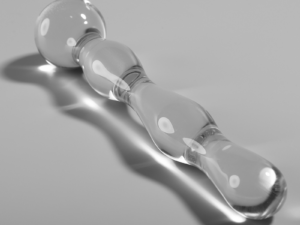 NEBULA SERIES BY IBIZA - MODELO 13 DILDO CRISTAL TRANSPARENTE 18 CM -O- 3.5 CM - Imagen 2