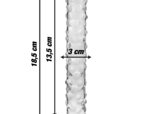 NEBULA SERIES BY IBIZA - MODELO 15 DILDO CRISTAL TRANSPARENTE 18.5 CM -O- 3 CM - Imagen 3