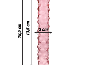 NEBULA SERIES BY IBIZA - MODELO 15 DILDO CRISTAL ROSA 18.5 CM -O- 3 CM - Imagen 3