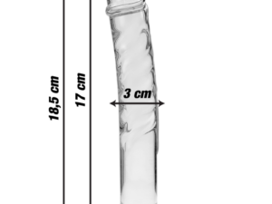 NEBULA SERIES BY IBIZA - MODELO 16 DILDO CRISTAL TRANSPARENTE 18.5 CM -O- 3 CM - Imagen 3