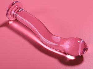 NEBULA SERIES BY IBIZA - MODELO 18 DILDO CRISTAL ROSA 18.5 CM -O- 3.5 CM - Imagen 2