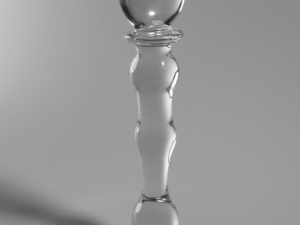 NEBULA SERIES BY IBIZA - MODELO 21 DILDO CRISTAL TRANSPARENTE 20.5 CM -O- 3.5 CM - Imagen 2