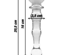 NEBULA SERIES BY IBIZA - MODELO 21 DILDO CRISTAL TRANSPARENTE 20.5 CM -O- 3.5 CM - Imagen 3