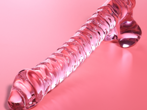 NEBULA SERIES BY IBIZA - MODELO 23 DILDO CRISTAL ROSA 21.5 CM -O- 4 CM - Imagen 2