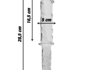 NEBULA SERIES BY IBIZA - MODELO 24 DILDO CRISTAL TRANSPARENTE 28.5 CM -O- 5 CM - Imagen 3