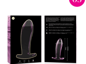 NEBULA SERIES BY IBIZA - MODELO 5 PLUG CRISTAL ROSA 12.5 CM -O- 3.5 CM - Imagen 4