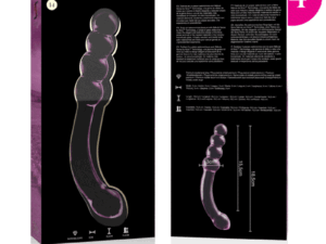 NEBULA SERIES BY IBIZA - MODELO 14 DILDO CRISTAL ROSA 18.5 CM -O- 3 CM - Imagen 4