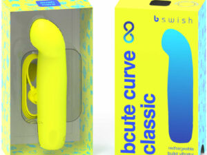 B SWISH - BCUTE CURVE INFINITE CLASSIC VIBRADOR RECARGABLE SILICONA AMARILLO - Imagen 2