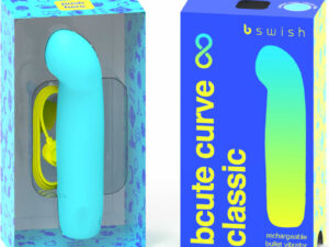 B SWISH - BCUTE CURVE INFINITE CLASSIC VIBRADOR RECARGABLE SILICONA AZUL - Imagen 2