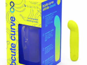 B SWISH - BCUTE CURVE INFINITE CLASSIC EDICION LIMITADA VIBRADOR RECARGABLE SILICONA AMARILLO - Imagen 4