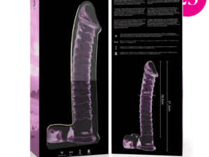 NEBULA SERIES BY IBIZA - MODELO 23 DILDO CRISTAL ROSA 21.5 CM -O- 4 CM - Imagen 4