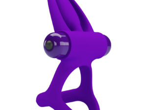 PRETTY LOVE - ANILLO VIBRADOR 10 VIBRACIONES SILICONA VIOLETA - Imagen 3