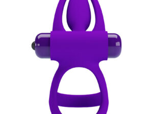 PRETTY LOVE - ANILLO VIBRADOR 10 VIBRACIONES SILICONA VIOLETA - Imagen 4