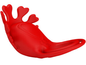 PRETTY LOVE - RUBEN ANILLO VIBRADOR 7 VIBRACIONES SILICONA ROJO - Imagen 5