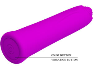 PRETTY LOVE - CURTIS MINI VIBRADOR SUPER POWER 12 VIBRACIONES SILICONA VIOLETA - Imagen 4