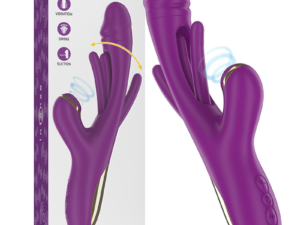 INTENSE - ATENEO VIBRADOR MULTIFUNCIÓN RECARGABLE 7 VIBRACIONES CON LENGUA OSCILANTE Y SUCCIONADOR MORADO - Imagen 1